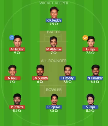 VSS vs BVB Dream11 SL Team
