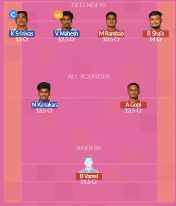 VZN vs KAK Dream11 SL Team