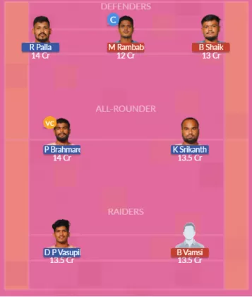 VZN vs KUR Dream11 SL Team