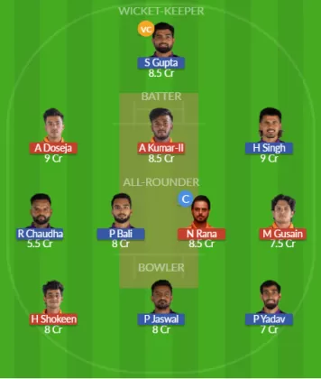 WDL vs NDT Dream11 SL Team
