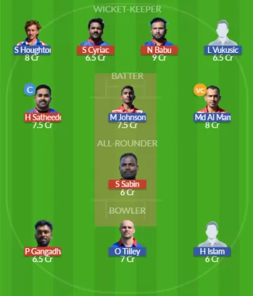 ZA vs SOS Dream11 SL Team