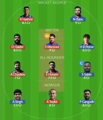 ZAS vs ZA Dream11 SL Team