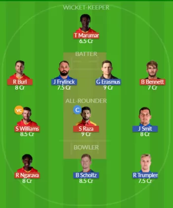 ZIM vs NAM SL Team
