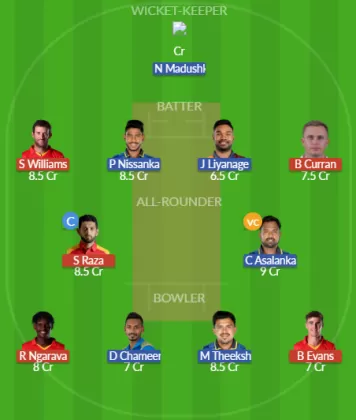 ZIM vs SL SL Team